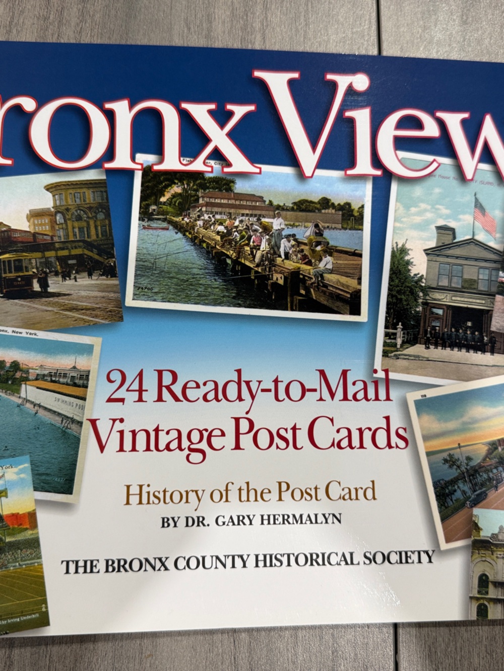 Bronx Views 24 Ready-to-Mail Vintage Postcards - Blue
